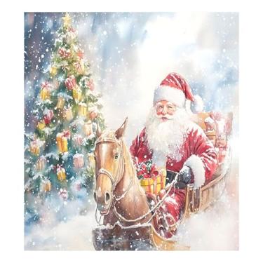 Imagem de SEHANY Capa magnética para lava-louças de Papai Noel, adesivos magnéticos para decoração de Natal antiarranhões para painel de geladeira e lava-louças, decoração de Natal de cozinha doméstica 58 x 66