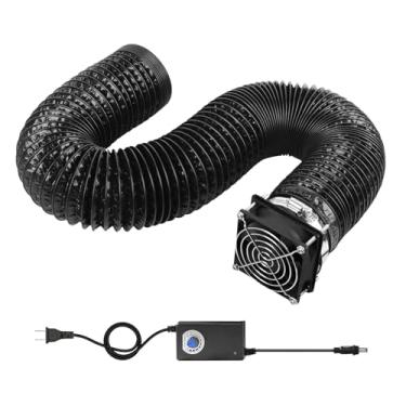 Imagem de IEUDNS Kit de extração de fumaça e poeira com velocidade ajustável para impressoras 3D, ideal para soldagem de mesa em projetos DIY, 6 Inch Single Flange