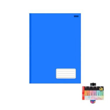 Imagem de Kit Caderno Brochurão 1 Matéria Capa Dura 96 Folhas + Caneta Esferográfica Pote 24 Unidades + Marca Texto Boss 06 Cores Pastel