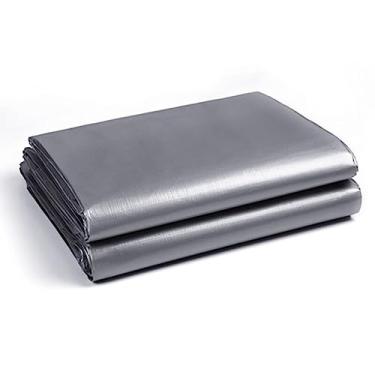 Imagem de Toldo de lona, lona resistente à prova d'água, protetor solar e isolamento térmico, lona ideal para carros, barcos, empreiteiros de construção, campistas e abrigos de emergência.