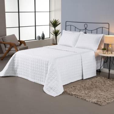 Imagem de Kit Cobre-Leito Casal King 3 Peças Soft – Dupla Face Matelado – Branco