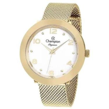 Imagem de Relógio Feminino Elegance Champion Dourado CN24511H-Feminino