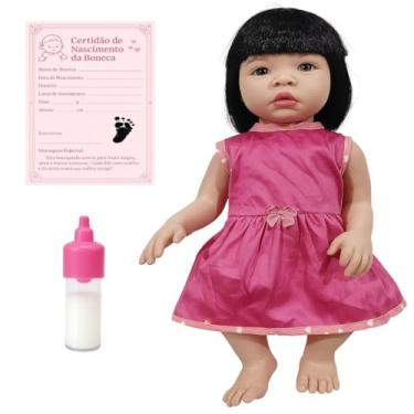 Imagem de Sid Nyl, Kit Boneca Baby Kiss Sid Nyl Morena Brinquedo Bebê C/Certidão