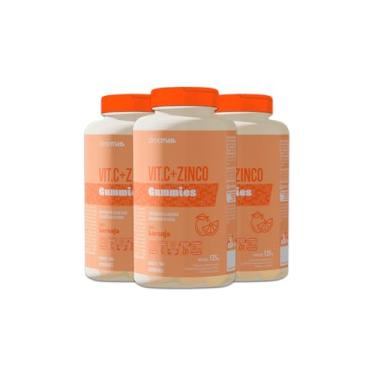 Imagem de Kit 3 Vit.C + Zinco Gummies Clinicmais 30 Gomas Laranja