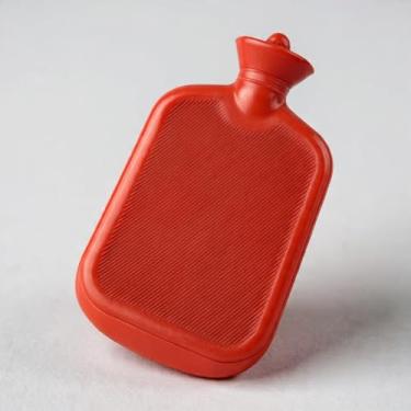 Imagem de Bolsa Térmica de Borracha para Água Quente e Fria 1L, Alívio de Cólicas e Dores Musculares Compressa Terapêutica, Tampa de Vedação Segura