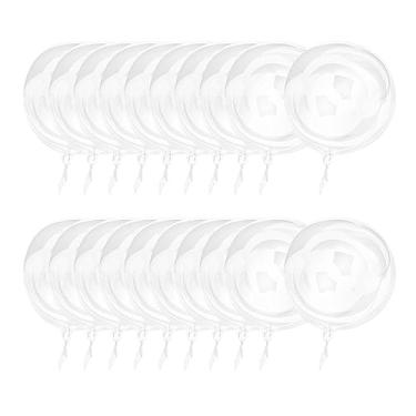 Imagem de Balões transparentes preenchíveis de hélio com 20 unidades de balões transparentes Praty para aniversário, dia dos namorados, chá de panela no quintal, 40,64 cm