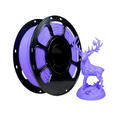 Imagem de iBOSS Filamento fosco PLA Plus, filamento de impressão 3D roxo Morandi de 1,75 mm 1kg, filamento roxo Morandi fosco PLA+ perfeitamente enrolado, serve na maioria das impressoras 3D FDM, carretel de 1