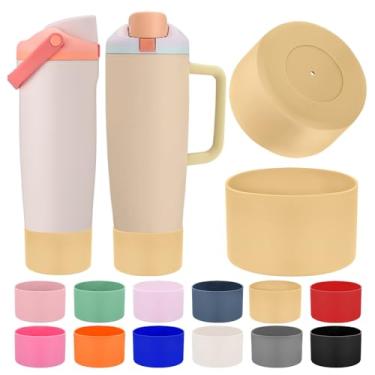 Imagem de Mity rain 2 peças de botas protetoras de silicone para Owala 850 g e 1,134 g FreeSip Sway garrafas e copos – Acessórios para owala, melhora a estabilidade e evita arranhões (outono)