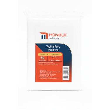 Imagem de Toalha Descartável Pedicure 30x40 Cm Alta Absorção Profissional Multiuso Cutícula Unha Viscose Salão Marca MONOLO MULTISHOP (Branco)
