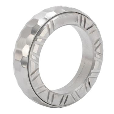 Imagem de Generic Anel Háptico de Metal, Inquietação de Aço Inoxidável para Alívio do Estresse Com Ranhuras Giratórias, Anel Sensorial Compacto para Adultos, Crianças, Trabalho, Viagem, Atenção