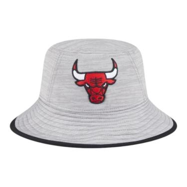 Imagem de Bucket New Era Chicago Bulls Heathered Cinza Masculino-Masculino