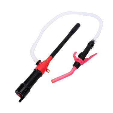 Imagem de Cryfokt Bomba de Transferência Portátil, Taxa de Fluxo de 2,2 GPM, Controle Ajustável, Bomba de Transferência de Combustível Manual Com Filtro, Bomba Líquida Multiuso para Barco, Carro, (Vermelha)