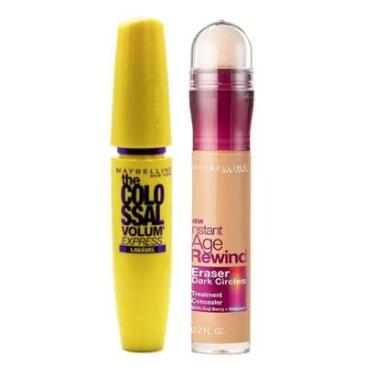 Imagem de Maybelline Colossal Eraser Kit - Máscara para Cílios + Corretivo Honey Kit-Feminino