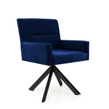 Imagem de Poltrona Veludo Giratória com 4 Pés Angel Royal