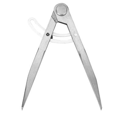 Imagem de Bússola de artesanato em couro MUNEFE, bússola de desenho ajustável, bússola de marcenaria com fechadura ajustável para artesãos de couro (155 mm)