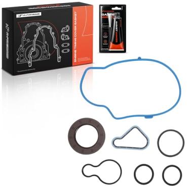 Imagem de A-Premium Conjunto de juntas de tampa de sincronização do motor compatível com Ram 1500, Dakota e Jeep Grand Cherokee, Liberty, Commander e Dodge Ram 1500, Durango, Nitro, Dakota e Mitsubishi Raider e