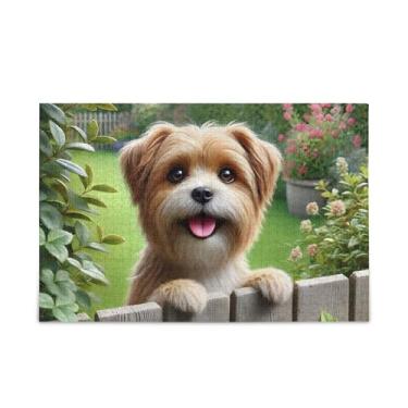 Imagem de Quebra-cabeça de madeira e papel com 1000 peças, com vista para o jardim, com bolsa de armazenamento para homens