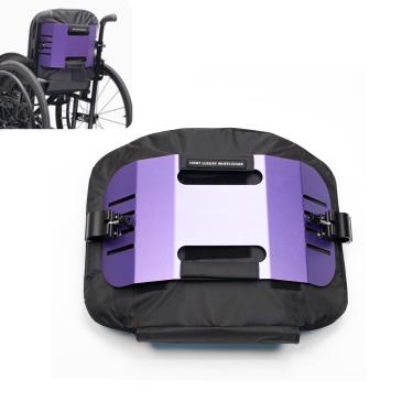 Imagem de LOERSS Encosto de cadeira de rodas esportiva, confortável, 33 cm, altura ajustável (roxo)