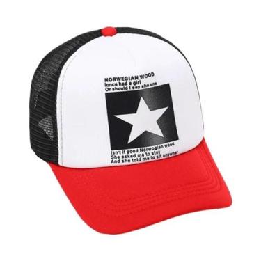 Imagem de Boné de beisebol respirável para homens e mulheres, chapéu malha, verã