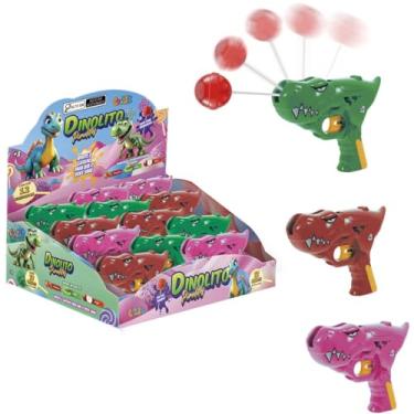 Imagem de Doce Dinolito, Colore, Pirulito, Sabores Sortido, Display com 12