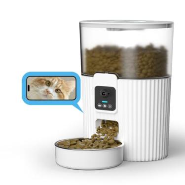 Imagem de ZJchao Alimentador Automático para Gatos Alimentador Inteligente para Animais de Estimação Com Câmera 3,5L Dispensação Cronometrada de Grande Capacidade WiFi Habilitado para Gatos e Cães (Vídeo)
