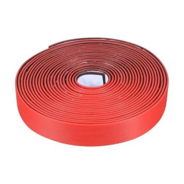 Imagem de PATIKIL Tira de vedação de fogo de fumaça, fita expansível de vedação de porta de 16,4 m, material composto de borracha grafite autoadesiva para portas de aço com classificação de fogo, 2 cm L x 0,2