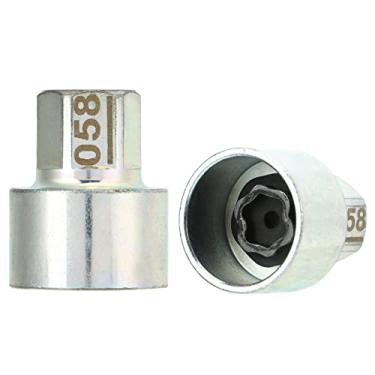 Imagem de Cosiki Removedor de Porca de Chave de Trava de Roda Adequado para Série 1-7 X1-X6 Z4, Soquete Antirroubo para Parafusos de Roda, Metal à Prova de Ferrugem, Instalação Simples para Entusiastas de