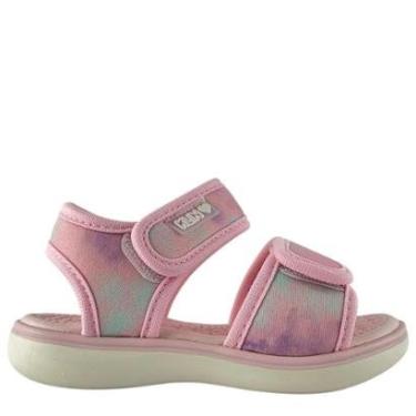 Imagem de Sandália Klin Jujuba Infantil Feminina Tira Autocolante Rosa-Feminino