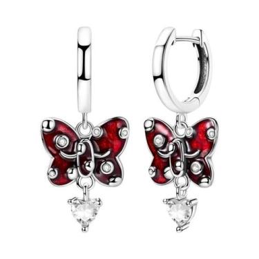 Imagem de Brincos De Argola Em Prata Esterlina 925 Com Zircônia Em Forma De Cere