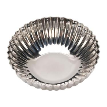 Imagem de Jiawu Tigela de Sobremesa de Aço Inoxidável Durável, Apresentação Exclusiva para Guloseimas Deliciosas, Suporte de Sorvete à Prova de Ferrugem para Casais (S)