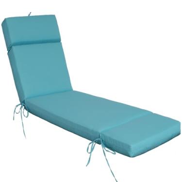 Imagem de Jadoxy Almofada de espreguiçadeira resistente à água e ao desbotamento, almofadas de substituição para espreguiçadeiras para pátio, piscina, varanda, terraço, gramado (70,5 x 22,3 x 8,4 polegadas
