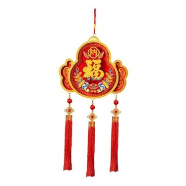 Imagem de UGPLM Decoração de Ano Chinês para Pendurar, Pingente da Sorte para Festas, Decoração Tradicional de Ano Lunar com Cavalos de 2026 para as Festas, Style E