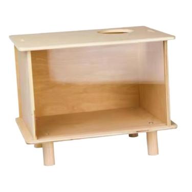 Imagem de Generic Caixa de escavação para hamster, esconderijo, brinquedo de madeira fácil de limpar, banheira de areia para hamster, recipiente para escavação ideal, Médio