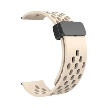 Imagem de Pulseira De Silicone Com Fecho Magnético De 22mm Para Zeblaze Btalk 3 