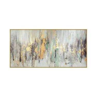 Imagem de Grande Pintura a Óleo Abstrata De Paisagem Marinha Em Tela, Arte De Pa