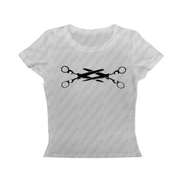 Imagem de Camiseta Feminina Slimming Harajuku Retro Y2K De Manga Curta Estilo Gó