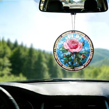 Imagem de Acrílico colorido, apanhador de sol, decoração de janela suspensa de coruja, arte de parede de arco-íris, para sala de estar, quarto, varanda, interior e exterior, jardim, enfeites de Natal 19 x 19 cm