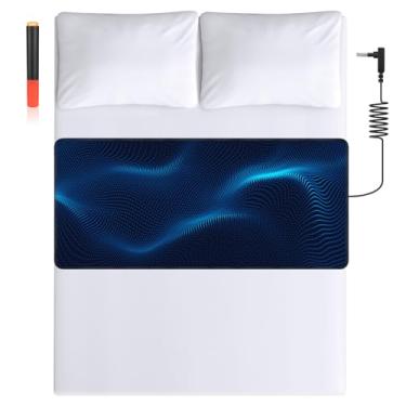 Imagem de HLLBLL Tapete de aterramento para cama melhora o sono, redução da ansiedade, dor, inflamação, alívio da dor de cabeça, equilíbrio. Terapia fundamentada - (preto, (99,5 x 70 cm)