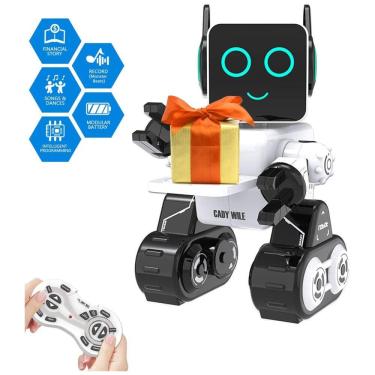 Imagem de Robô Educativo OK Programável Canta e Dança, para Crianças de 3 Anos ou Mais, OKK Aukfa K3, Branco