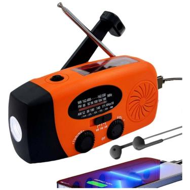 Imagem de iRonsnow IS 088U Rádio AM, FM, NOAA Manivela Solar Recarregável 0 Lanterna LED