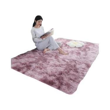 Imagem de Tapete Grande E Macio Para Quarto Infantil Em Cores Arco-Íris, Tapete 