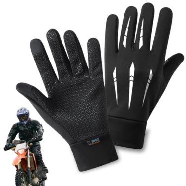 Imagem de Luva Touch Screen Térmica com Proteção para Motoqueiros e Motoboys - E
