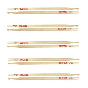 Imagem de Kit 5 Pares Baquetas Nova 5A Mad Vic Firth Cod6092