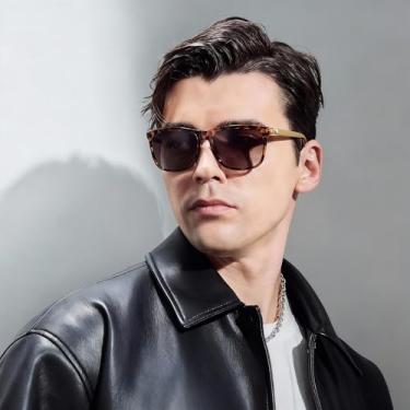 Imagem de Óculos de sol polarizados para homens e mulheres com proteção UV para dirigir, pescar, viajar, Carapaça de tartaruga