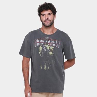 Imagem de Camiseta Ellus Washed Dark Forest Over Masculina-Masculino