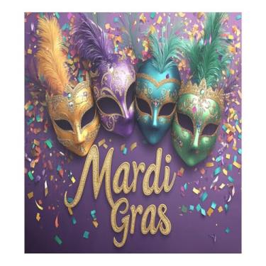 Imagem de Blueangle Máscara de carnaval para máquina de lavar louça, capa frontal para lava-louças, adesivos de eletrodomésticos, adesivos de eletrodomésticos, adesivo magnético decorativo de 58,4 cm C x 66 cm