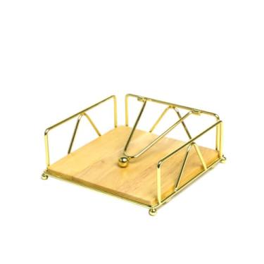 Imagem de Suporte de guardanapos ferro forjado resistente minimalista versátil com grande capacidade e acesso suave para mesa jantar hotel café restaurante