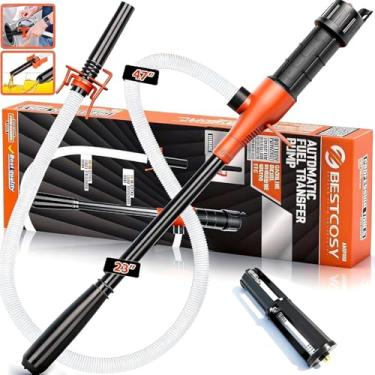 Imagem de Bomba de combustível portátil atualizada 2025 - Bomba de transferência de combustível de sifão alimentada por bateria, ajuste universal para gasolina, carro, bomba de transferência de combustível