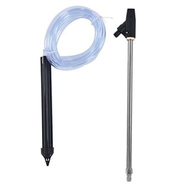 Imagem de Bico de jato de areia Kit de jato de areia para lavadora de alta pressão Acessório multifuncional durável para lavagem de carros de jardim Adaptador de latão Tubo de aço Mangueira