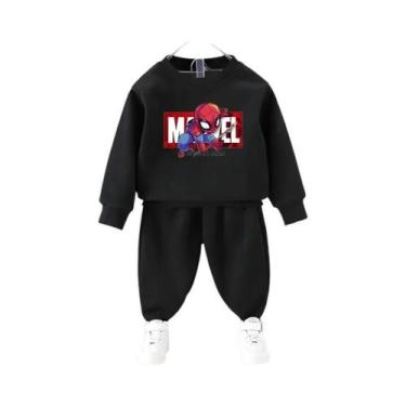 Imagem de Conjunto De Moletom Anime Do Homem-Aranha Para Meninos, Camiseta De Ma